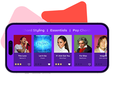 Music app showcasing popular songs_Simply Piano