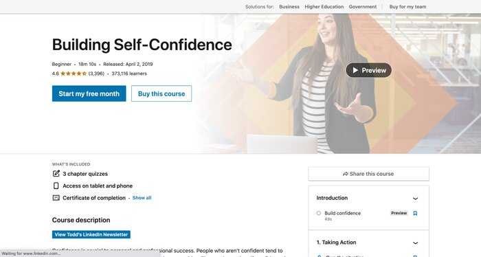 Build self confidence