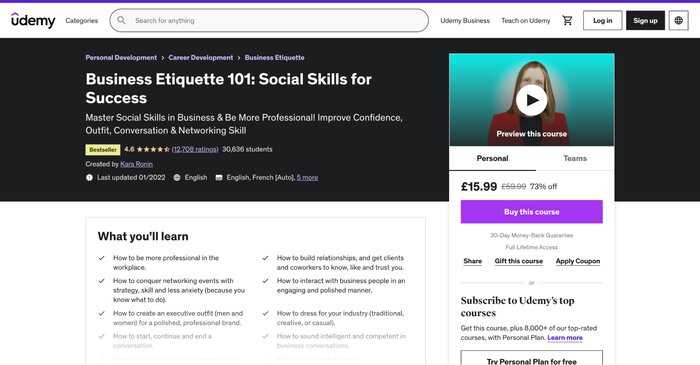 social skills confidence udemy