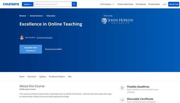 how to teach online course