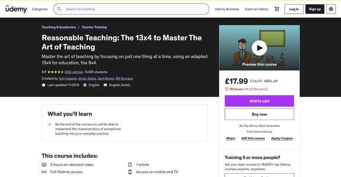 master the art of teaching Udemy