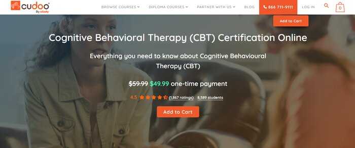 cudoo cognitive behavioral therapy course