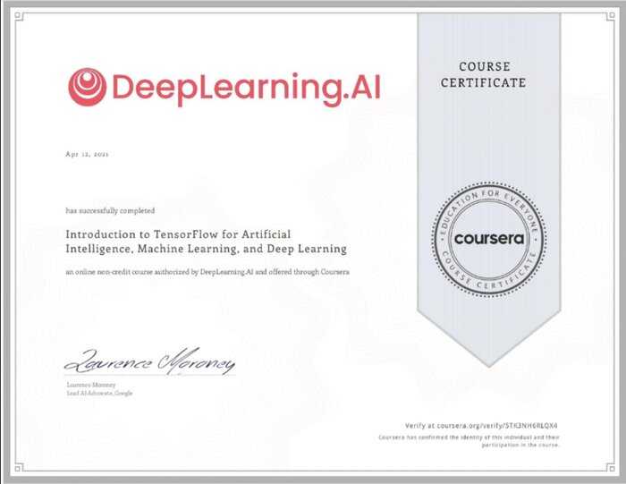 Machine learning store certification courses online