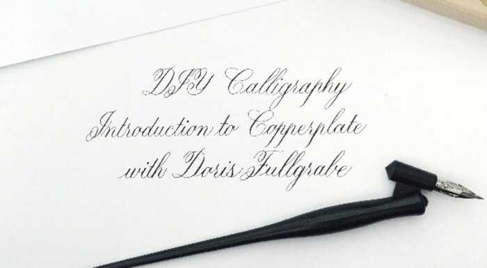 copperplate calligraphy course