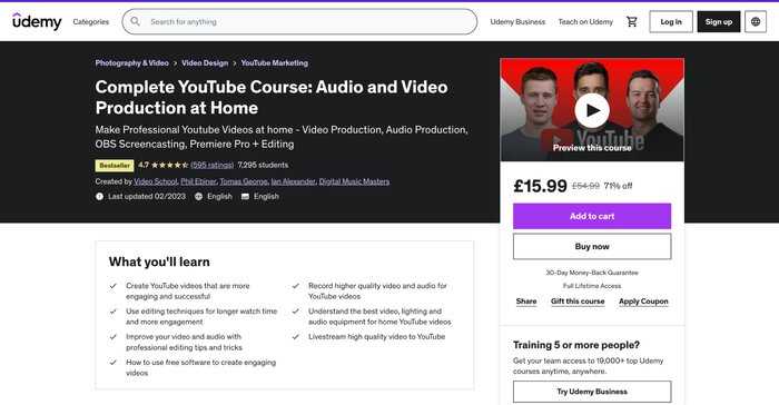 Complete YouTube course