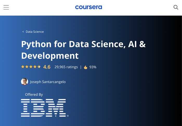 Python for data science Coursera