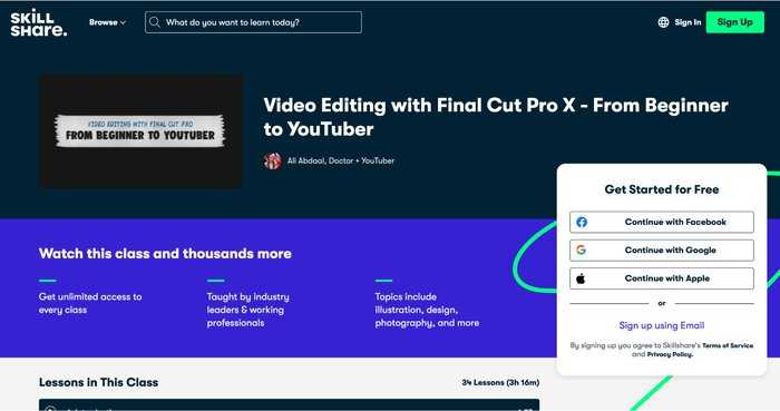 Video Editing for YouTube Skillshare