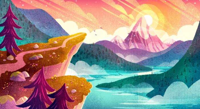 Illustrated Environments: Draw a Stylised Landscape Scene in Procreate