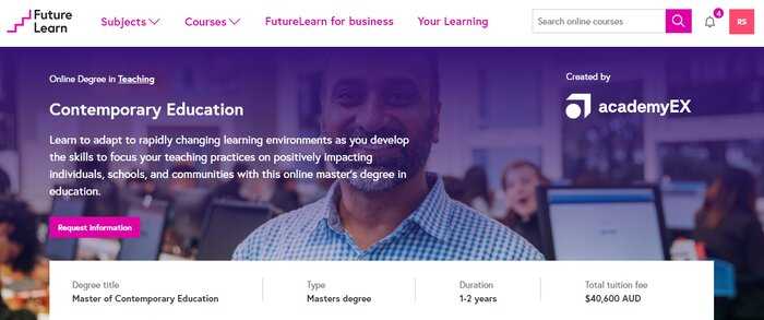 FutureLearn future education course