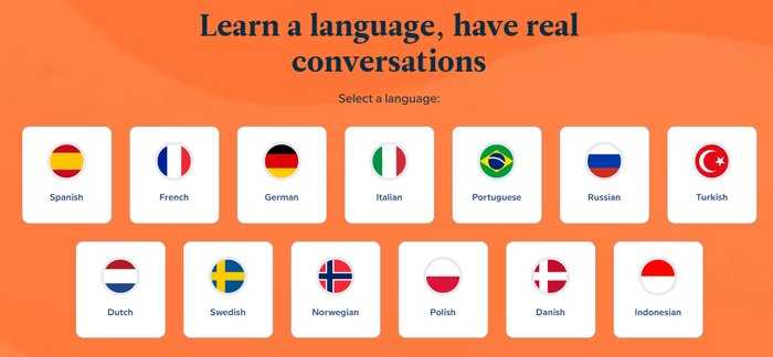 Babbel languages