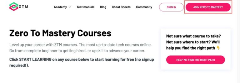 Zero To Mastery Platform Review