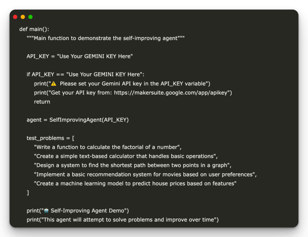 A Coding Guide To Build A Self-improvement AI Agent Using Google's ...
