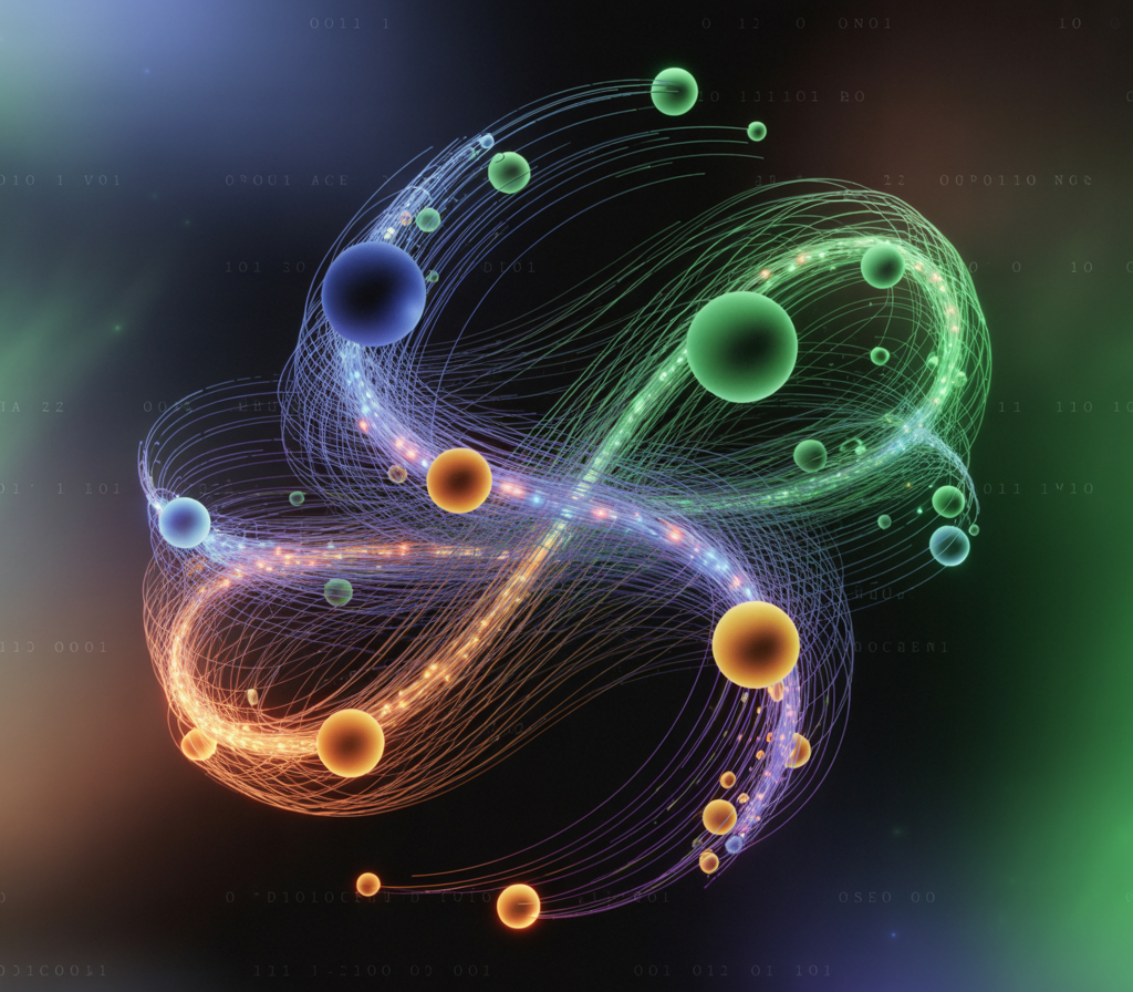 a digital artwork of a swirling