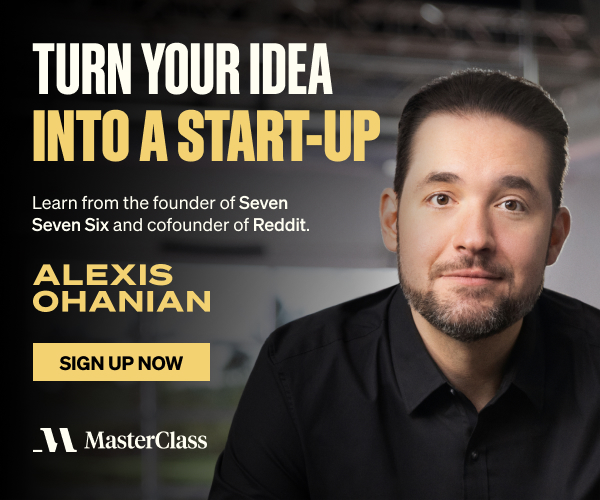 Alexis Ohanian MasterClass – Build a Startup