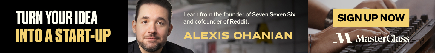 Alexis Ohanian MasterClass – Build a Startup